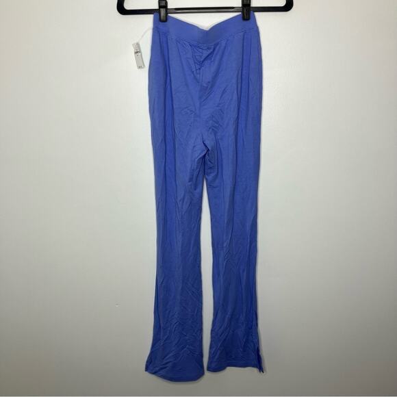 NWT GAP Tencel Modal Supersoft Split Flare Pants Blue XS - Picture 3 of 5